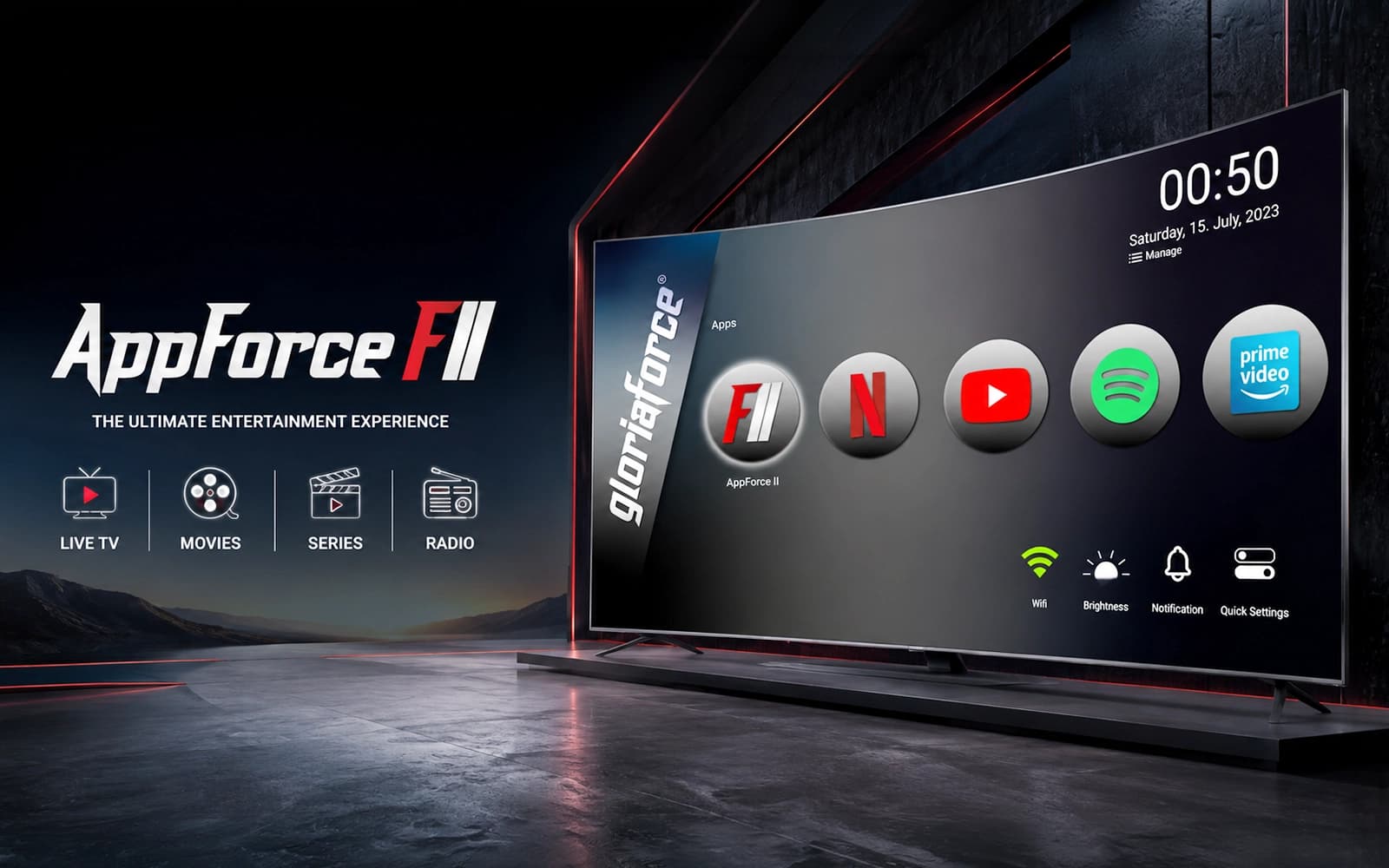 AppForce II product interface and cover