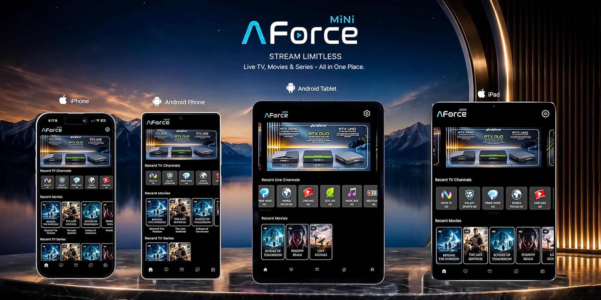 AppForce Mini product interface and cover