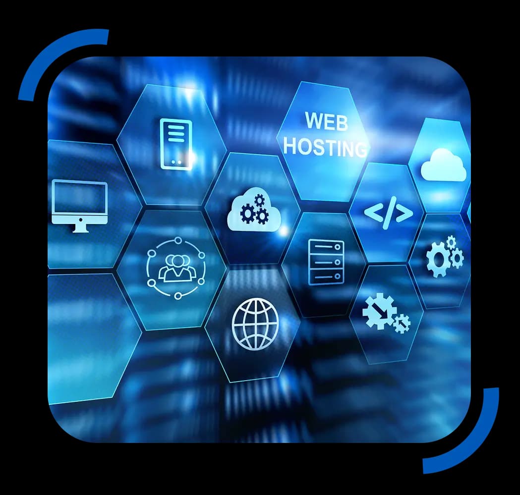IT Solutions Company Services offering secure web hosting, cloud database management, and network infrastructure.